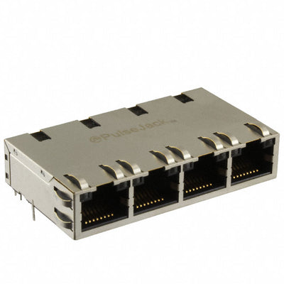 JT6-1473NL by Pulse Electronics - CONNECTOR JACK 4PORT 10G BASE-T PCB