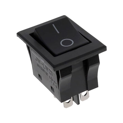 JWLW21RA2A by NKK Switches - DPST ON-OFF PANEL SEAL BLACK ROC