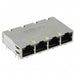JX1N-0033NL by Pulse Electronics - CONNECTOR JACK 4PORT 1000 BASE-T PCB