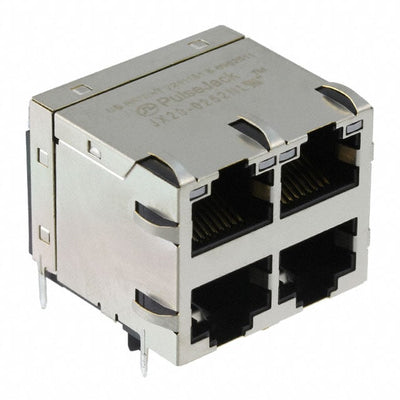 JX20-0252NL by Pulse Electronics - CONNECTOR JACK 4PORT 1000 BASE-T PCB