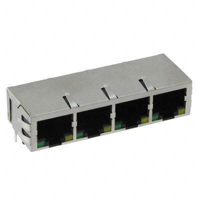 JX80-0033NL by Pulse Electronics - CONNECTOR JACK 4PORT 100 BASE-TX PCB