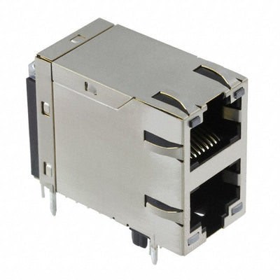 JXC0-1016NL by Pulse Electronics - CONNECTOR JACK 2PORT 1000 BASE-T PCB