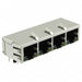 JXD0-4005NL by Pulse Electronics - CONNECTOR JACK 4PORT 100 BASE-TX PCB