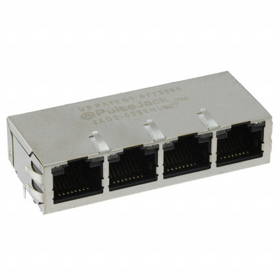 JXG0-0098NL by Pulse Electronics - CONNECTOR JACK 4PORT 1000 BASE-T PCB