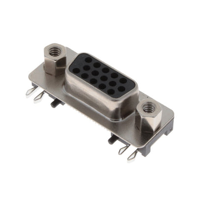 K202XHT-E15S-NJ by Kycon, Inc. - CONNECTOR D-SUB HD RCPT 15POS SMD R/A