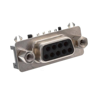 K31X-E9S-NJ by Kycon, Inc. - CONNECTOR D-SUB RCPT 9P SMD R/A SLDR