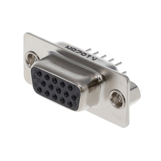 K86X-ED-15S-K by Kycon, Inc. - CONNECTOR D-SUB HD RCPT 15P VERT SLDR