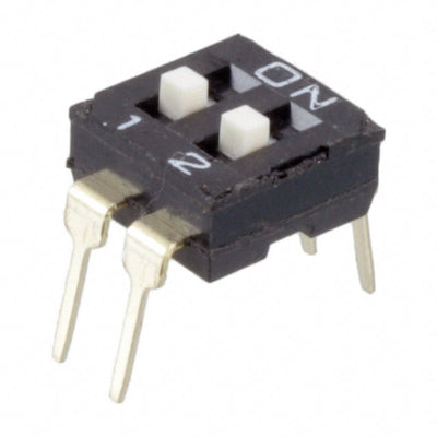 KAE02LAGT by E-Switch - SWITCH SLIDE DIP SPST 25MA 24V
