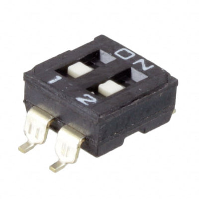 KAE02TGGT by E-Switch - SWITCH SLIDE DIP SPST 25MA 24V