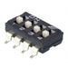 KAE04LGGR by E-Switch - SWITCH SLIDE DIP SPST 25MA 24V