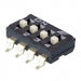 KAE04LGGT by E-Switch - SWITCH SLIDE DIP SPST 25MA 24V