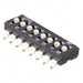 KAE08LGGT by E-Switch - SWITCH SLIDE DIP SPST 25MA 24V