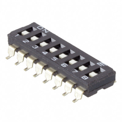 KAE08SGGT by E-Switch - SWITCH SLIDE DIP SPST 25MA 24V