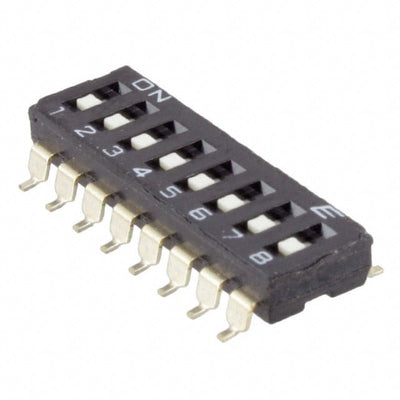KAE08TGGT by E-Switch - SWITCH SLIDE DIP SPST 25MA 24V