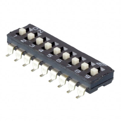 KAE09LGGT by E-Switch - SWITCH SLIDE DIP SPST 25MA 24V