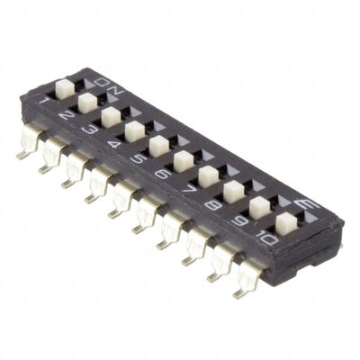 KAE10LGGT by E-Switch - SWITCH SLIDE DIP SPST 25MA 24V