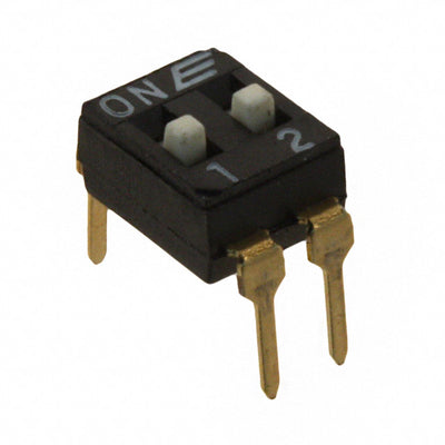 KAJ02LAGT by E-Switch - SWITCH SLIDE DIP SPST 25MA 24V