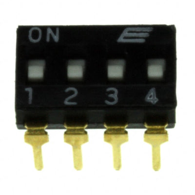 KAJ04SHGT by E-Switch - SWITCH SLIDE DIP SPST 25MA 24V