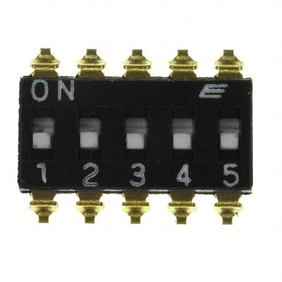 KAJ05LGGT by E-Switch - SWITCH SLIDE DIP SPST 25MA 24V