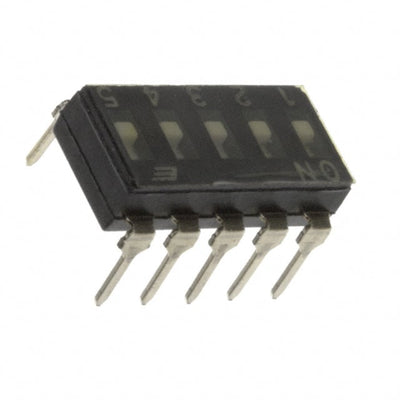 KAJ05TAGT by E-Switch - SWITCH SLIDE DIP SPST 25MA 24V