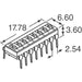 KAJ07LAGT by E-Switch - SWITCH SLIDE DIP SPST 25MA 24V