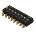 KAJ08LGGT by E-Switch - SWITCH SLIDE DIP SPST 25MA 24V