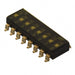 KAJ08TGGT by E-Switch - SWITCH SLIDE DIP SPST 25MA 24V