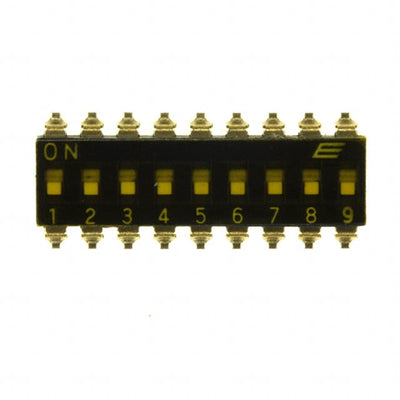 KAJ09TGGT by E-Switch - SWITCH SLIDE DIP SPST 25MA 24V