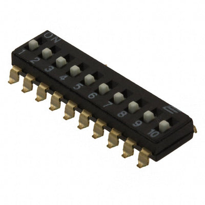KAJ10LGGT by E-Switch - SWITCH SLIDE DIP SPST 25MA 24V