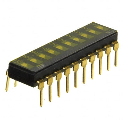 KAJ10TAGT by E-Switch - SWITCH SLIDE DIP SPST 25MA 24V