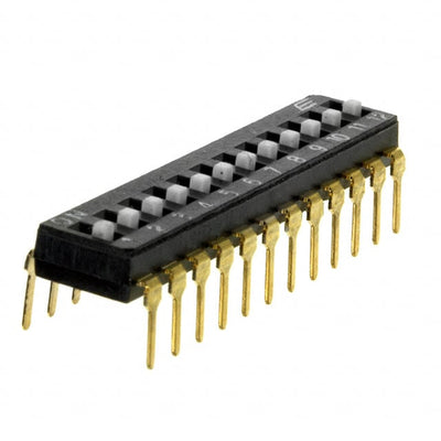 KAJ12LAGT by E-Switch - SWITCH SLIDE DIP SPST 25MA 24V