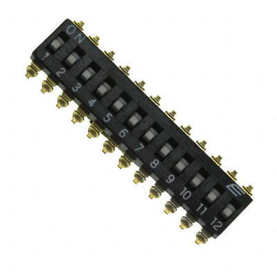 KAJ12LGGT by E-Switch - SWITCH SLIDE DIP SPST 25MA 24V