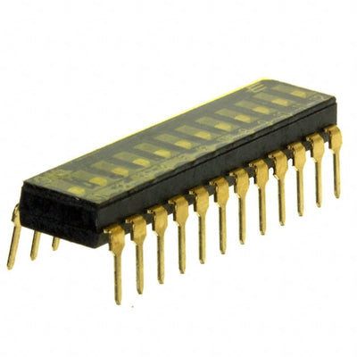 KAJ12TAGT by E-Switch - SWITCH SLIDE DIP SPST 25MA 24V