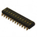 KAJ12TGGT by E-Switch - SWITCH SLIDE DIP SPST 25MA 24V