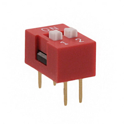 KAS1102E by E-Switch - SWITCH SLIDE DIP SPST 25MA 24V