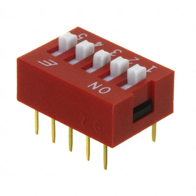 KAS1105E by E-Switch - SWITCH SLIDE DIP SPST 25MA 24V