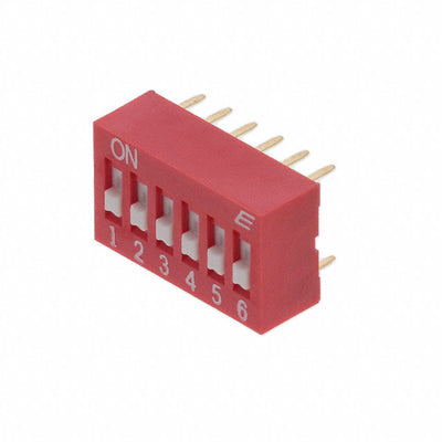 KAS1106RT by E-Switch - SWITCH SLIDE DIP SPST 25MA 24V