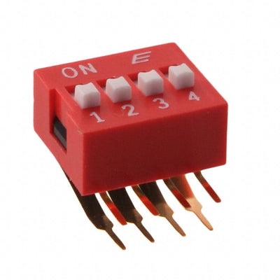 KAS2104ET by E-Switch - SWITCH SLIDE DIP SPST 25MA 24V