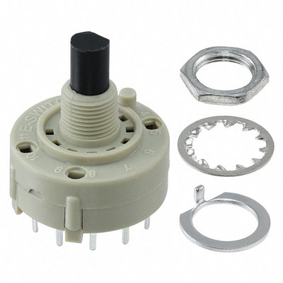 KC43A01NPS16.3MM by E-Switch - SWITCH ROTARY 3POS 350MA 125V