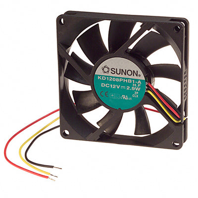 KD1208PHB1-A H.F by Sunon Fans - FAN AXIAL 80X15MM 12VDC WIRE
