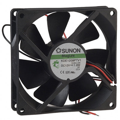 KDE1209PTV1.13.MS.A.GN by Sunon Fans - FAN AXIAL 92X25MM 12VDC WIRE