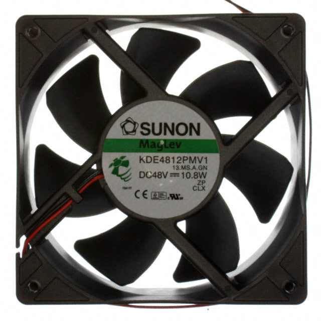 KDE4812PMV1.13.MS.A.GN by Sunon Fans - FAN AXIAL 120X38MM 48VDC WIRE