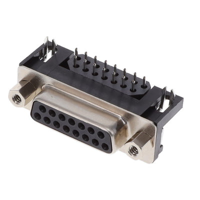 KF22X-A15S-NJ by Kycon, Inc. - CONNECTOR D-SUB RCPT 15POS R/A SLDR