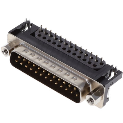 KF22X-B25P-NJ by Kycon, Inc. - CONNECTOR D-SUB PLUG 25POS R/A SLDR