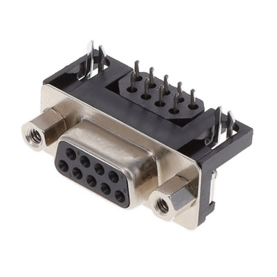 KF22X-E9S-NJ by Kycon, Inc. - CONNECTOR D-SUB RCPT 9POS R/A SLDR