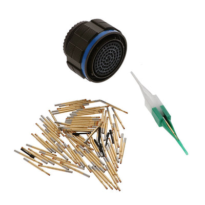 KJA6T21W35SN by ITT Cannon, LLC - CONNECTOR PLUG FMALE 79POS GOLD CRIMP