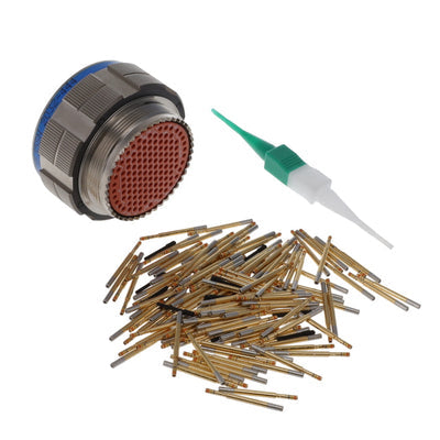 KJA6T25F35SN by ITT Cannon, LLC - CONNECTOR PLUG FMALE 128P GOLD CRIMP