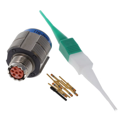 KJA6T9F35PN by ITT Cannon, LLC - CONNECTOR PLUG MALE 6POS GOLD CRIMP
