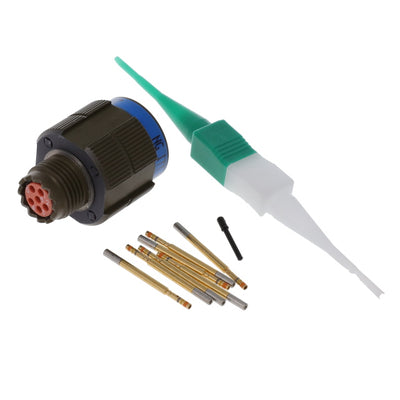 KJA6T9W35SN by ITT Cannon, LLC - CONNECTOR PLUG FMALE 6POS GOLD CRIMP