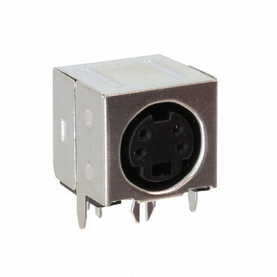 KMDGX-4S-BS by Kycon, Inc. - CONNECTOR RECPT FMALE MINI DIN 4P SLDR